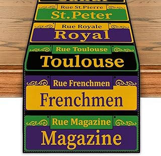 Mardi Gras Decorations New Orleans Brazi Carnival Table Runner Fat Tuesday Table Cover Masquerade Decor Mardi Gras Decorations for Home Party