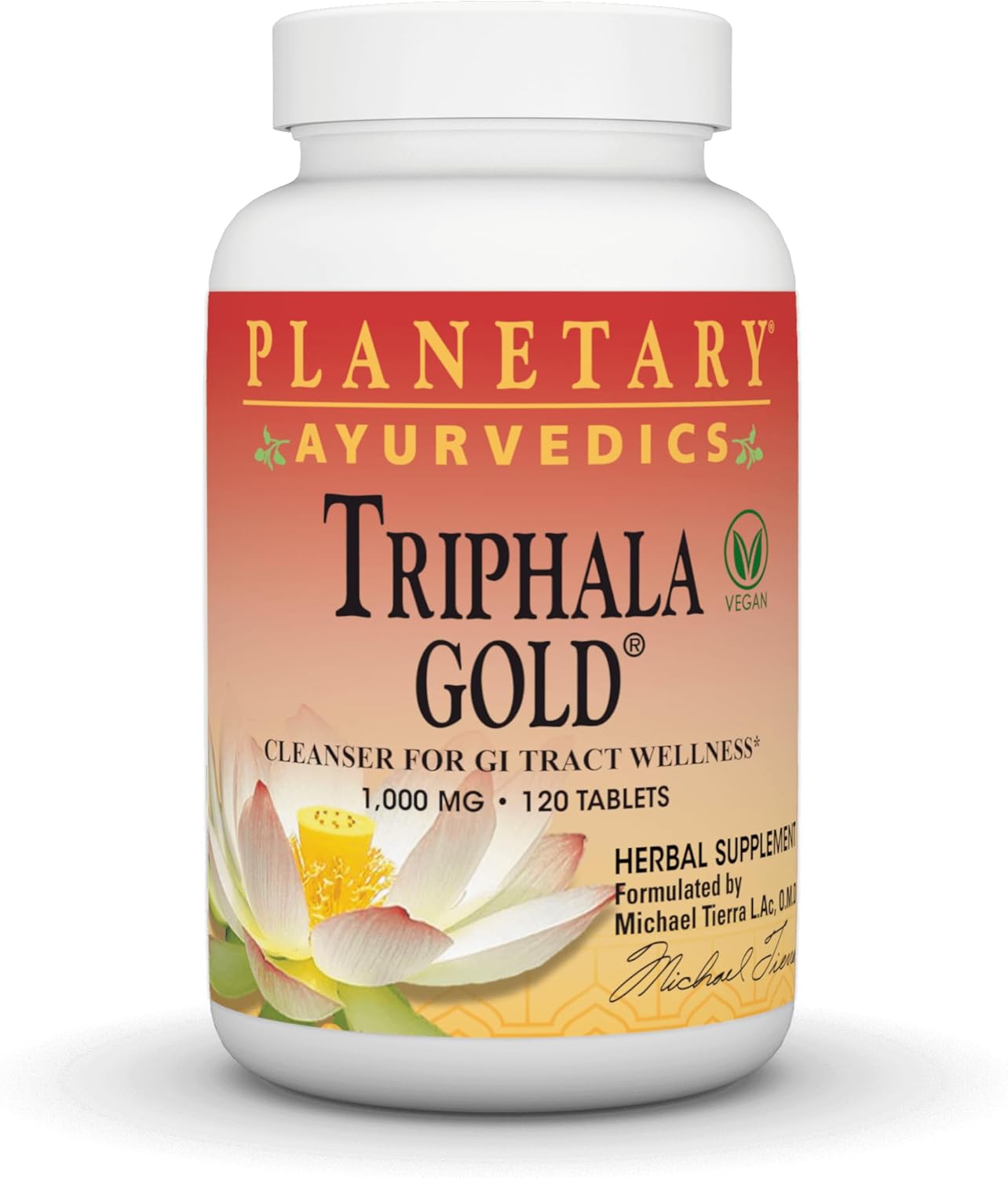 Planetary Herbals Triphala Gold 1000mg Extra Strength Ayurvedic - 120 Tablets