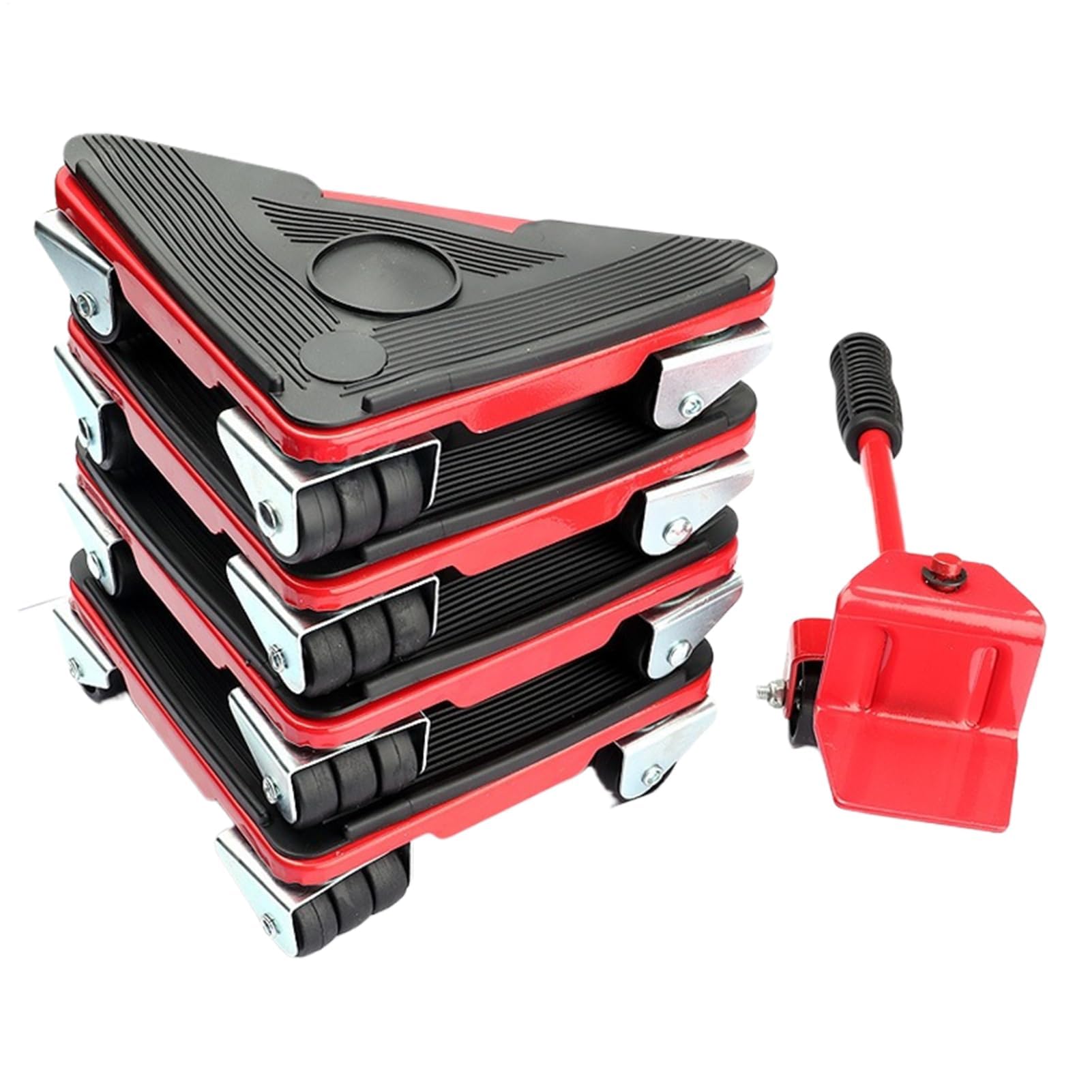 Set di attrezzi per lo spostamento di pulegge per carichi pesanti, girevole a 360°, per un facile spostamento, ideale per spostare e sollevare oggetti pesanti