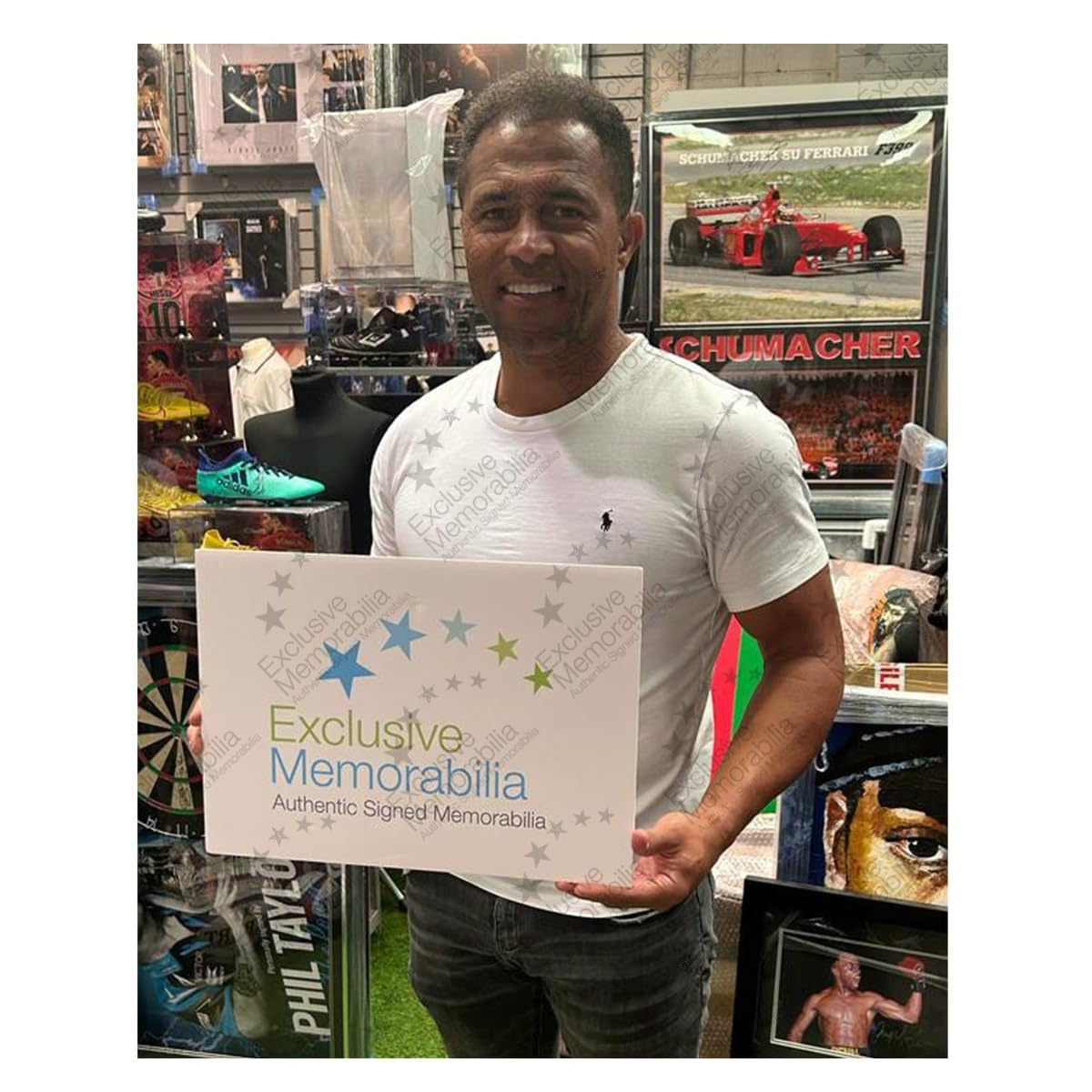 Pallone da rugby dell'Inghilterra autografato da Jason Robinson