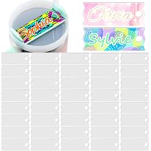 40 Pcs Sublimation Name Plate Tag Blanks for Personalized 40 oz Tumblers, PVC Heat Transfer Material Matte Photo Effect,Customized Cup Lid Topper Mark