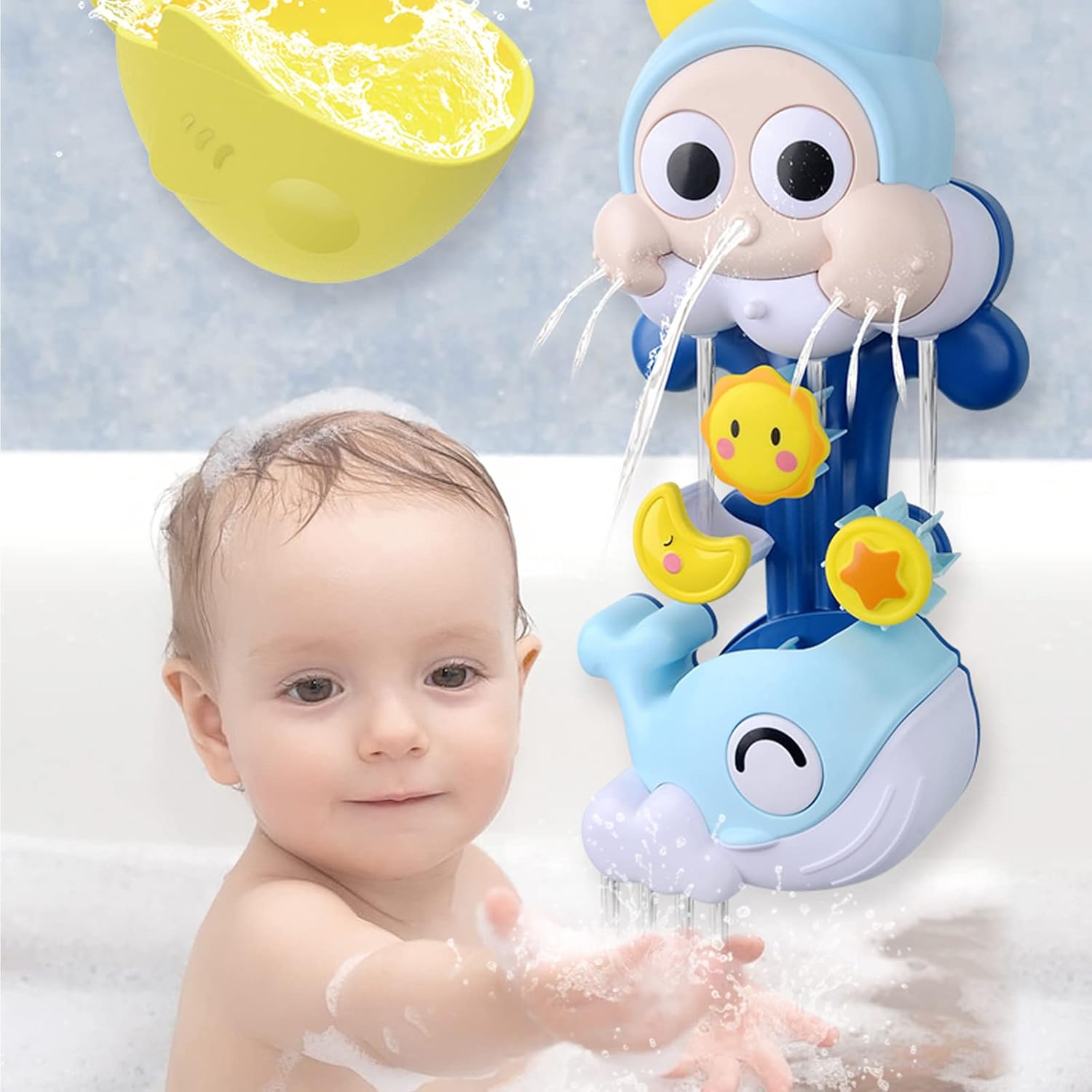 HsngYHL Baby Bath Toys for Toddlers 13 Age 1 2 3 4 Year Old Boys Girls Bathtub
