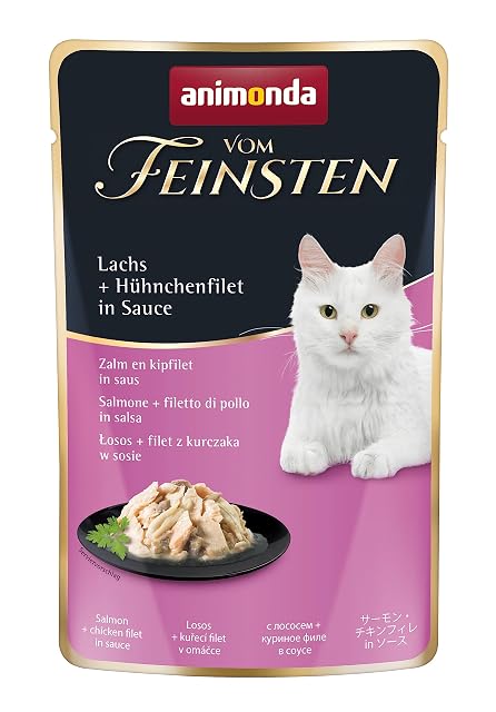 Comida para gatos animonda Vom Feinsten Adult, comida húmeda para gatos adultos en bolsitas