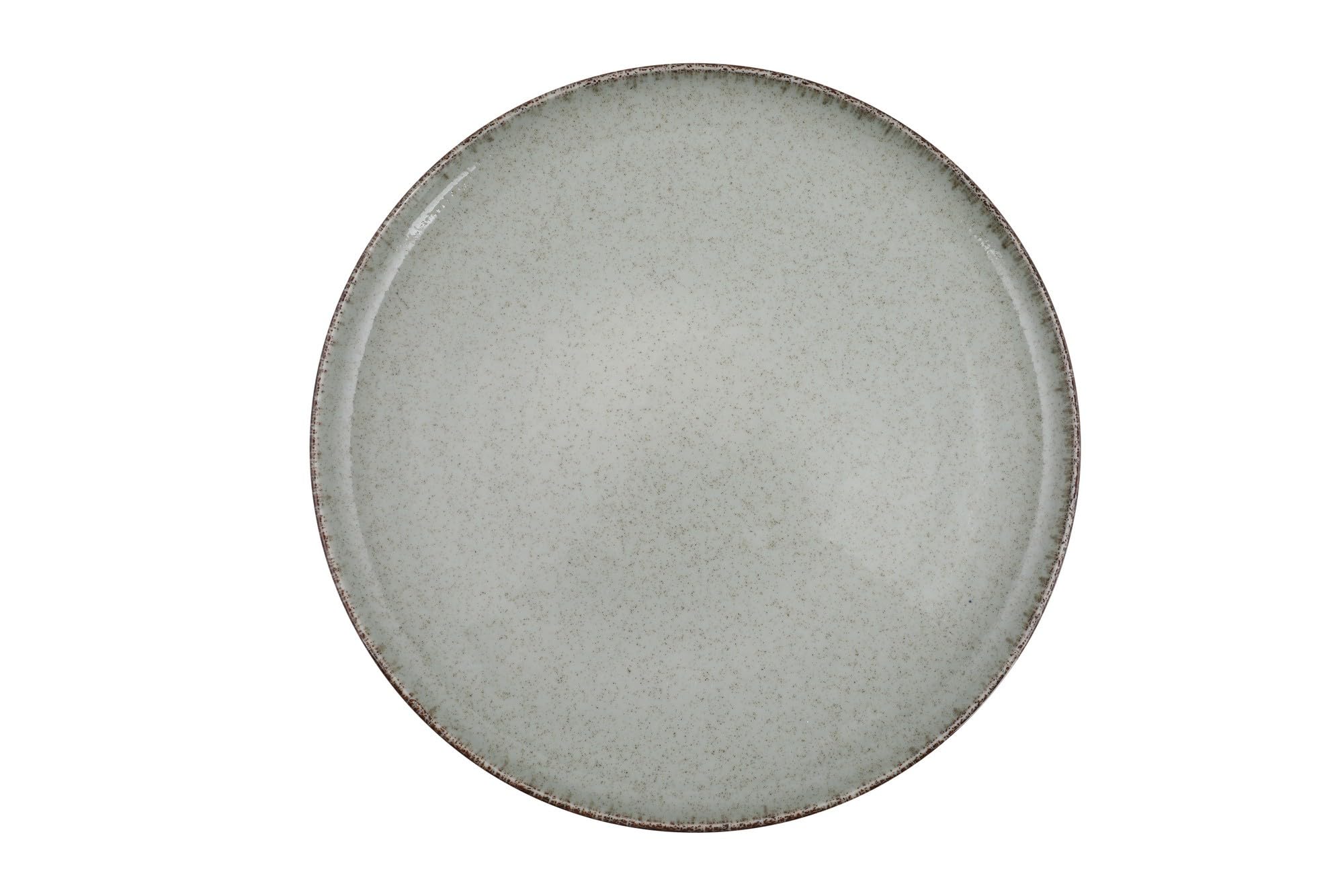 Elegancki 18-częściowy zestaw obiadowy, 100% porcelana, zielony, w zestawie talerze serwisowe (27 cm), talerze obiadowe (20 cm), talerze deserowe (19 cm), do mycia w zmywarce i sejf do kuchenki