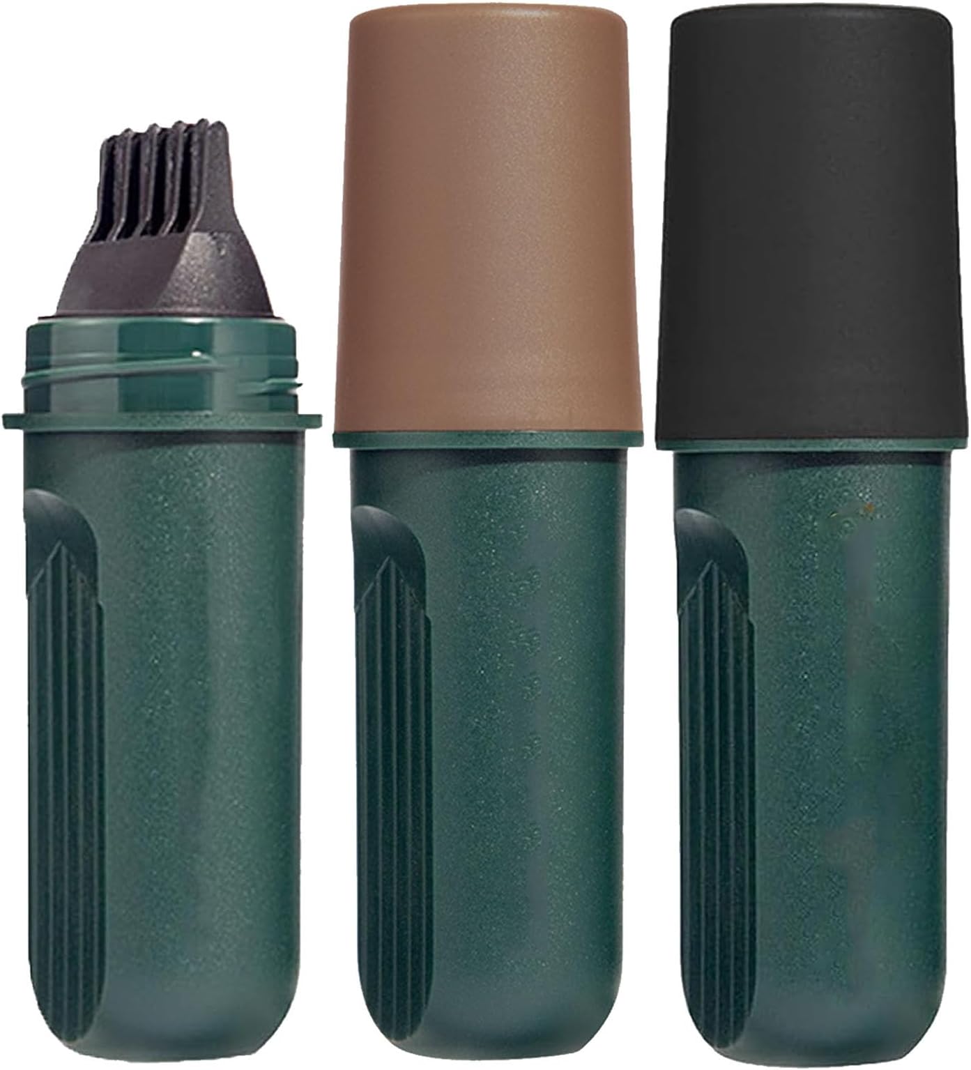 Quick Cover Root Touch Up Stick, Hair Dye Comb For Gray Hair, Waterproof And Sweat-Proof Hair DyeStick, Instant Hair Color StickWith Built-In Comb, Portable, Safe,For Quick Touch-Ups (Black+Brown)