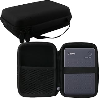Canon キヤノン SELPHY QX20/SELPHY SQUARE QX10 プリンター 専用保護収納ケース -WERJIA (黒)