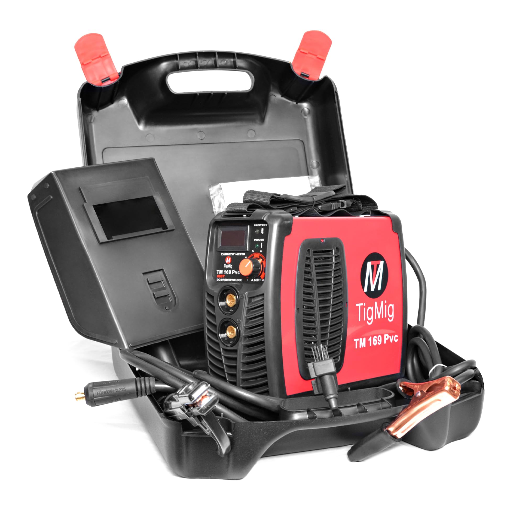 TIGMIG WELDING INVERTER TM 169 170 PVC AMP MMA ELECTRODE PVC ROBUSTEN accesorios completos