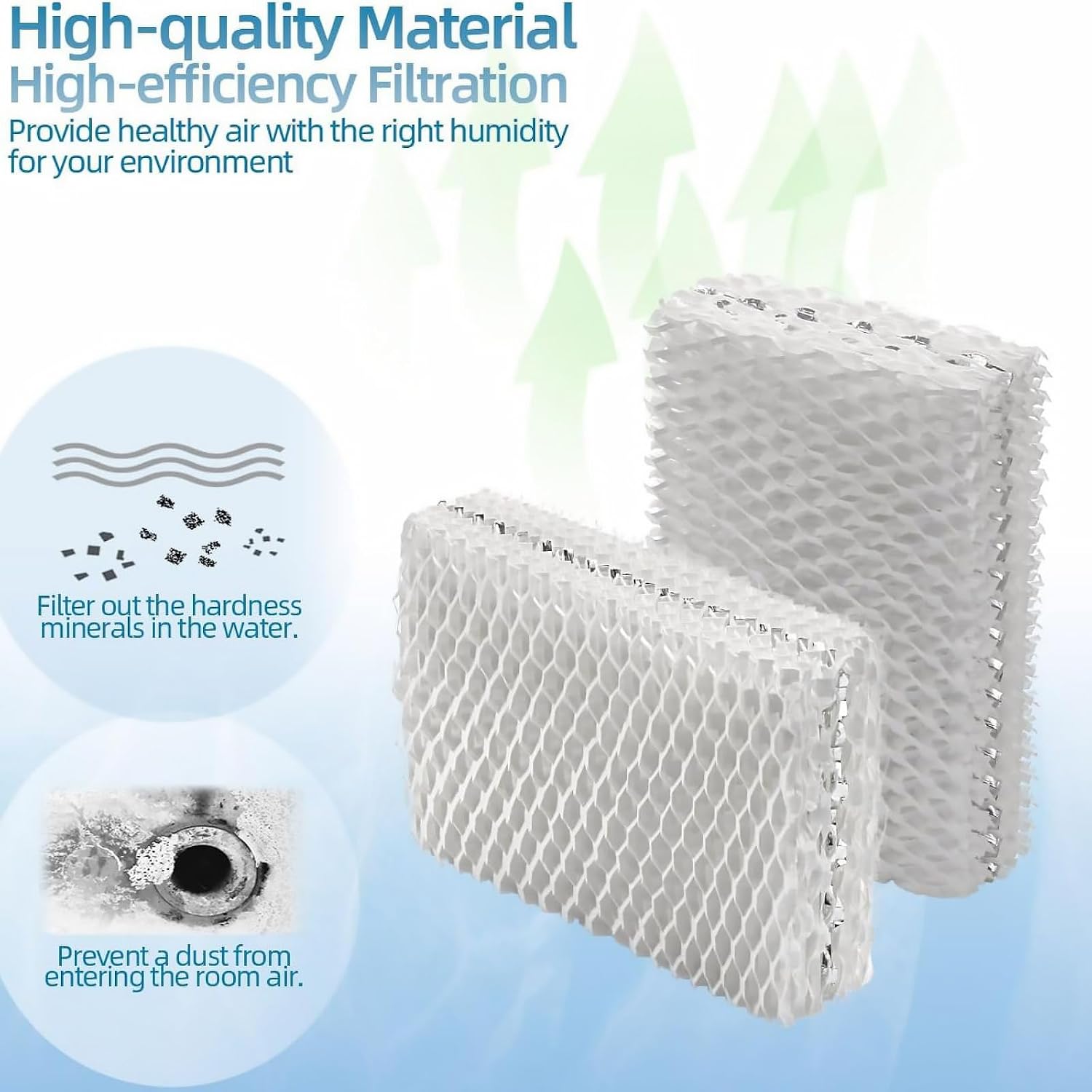 4pcs Humidifier Filter for Equate EQ-2119-UL, EQWF813 Accessory