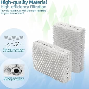 4pcs Humidifier Filter Replacement for Relion WF813, DH830, DH832, RCM832, RCM832N