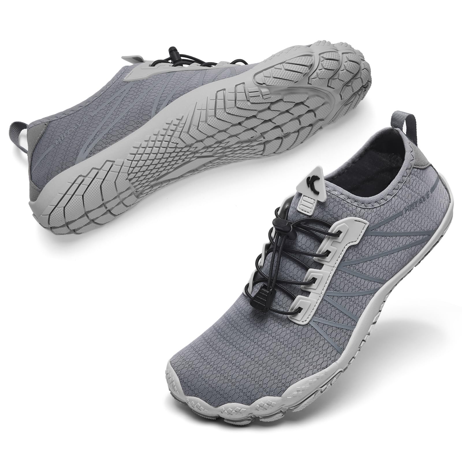 HIITAVE Herren Barfuß-Wasserschuhe, Strand-Aqua-Socken, schnell trocknend, für Outdoor-Sport, Wandern, Schwimmen, Surfen