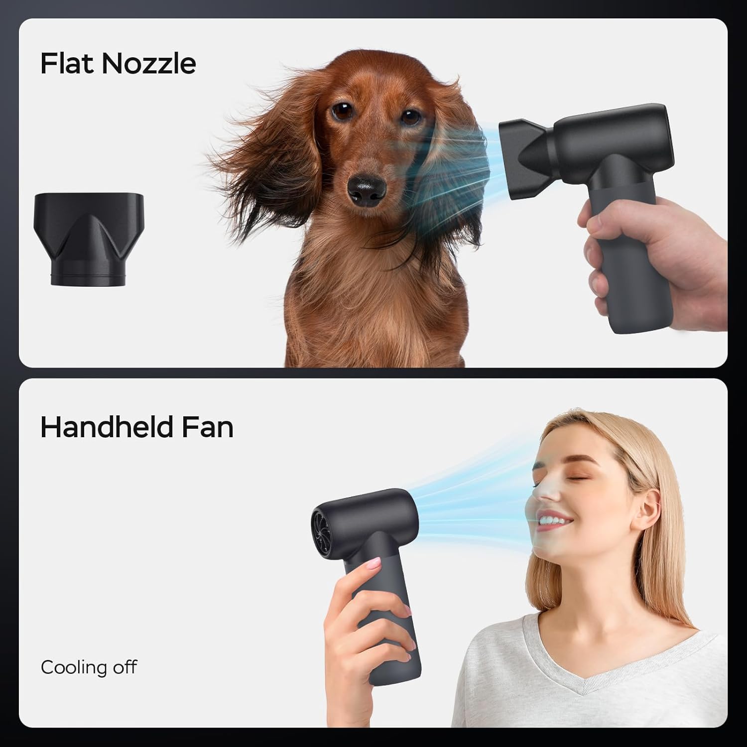 Compressed Air Duster,180000RPM Electric Duster Air Blower,Cordless Rechargeable Mini Dust Blower,3 Gear Jet Fan for PC Keyboard Computer Car Outdoor House Cleaning-Black