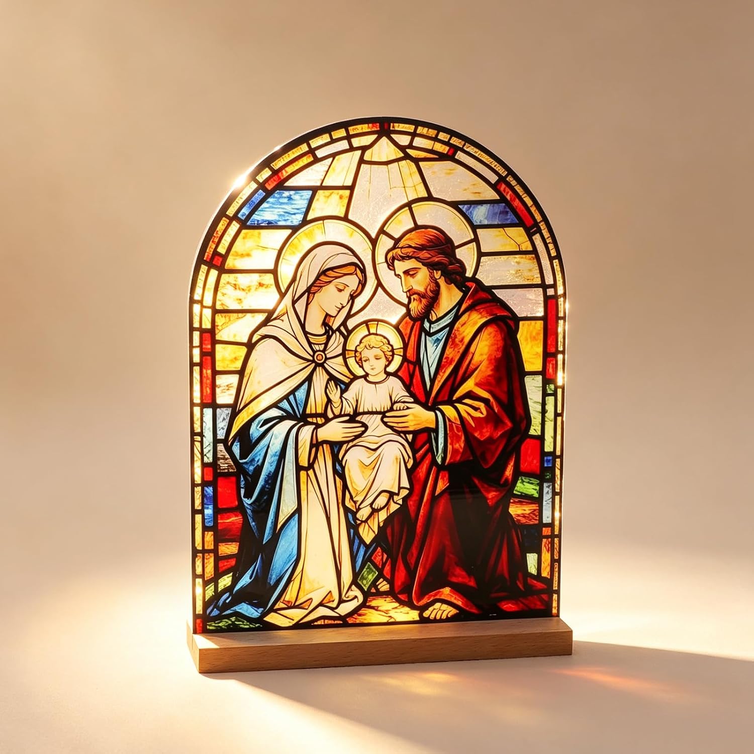 KOMI Holy Family Stand Statue Acrylic Catholic Icons Ornament Home Altar Decor Christian Gifts image 4