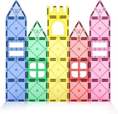 Miniatura 9 de Soyee Magnetic Tiles Toddler Toys Magnetic Building Blocks for Kids Ages 3-12 STEM Educational Toys for Girls & Boys Sensory Toys for Kids with
