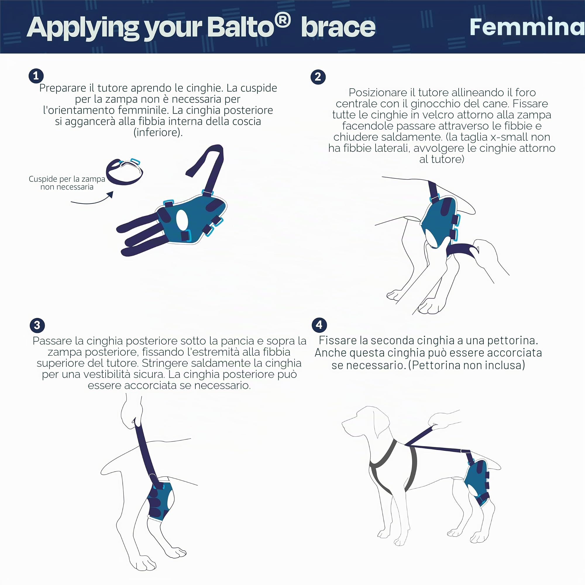 Balto - BT Jump Tutore Ginocchio SINISTRO M Tutore M