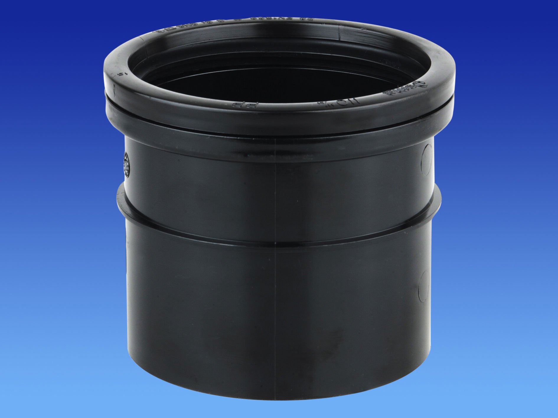 Wavin OSMA 110mm SOIL 4S124 S/SW Single Socket BLACK