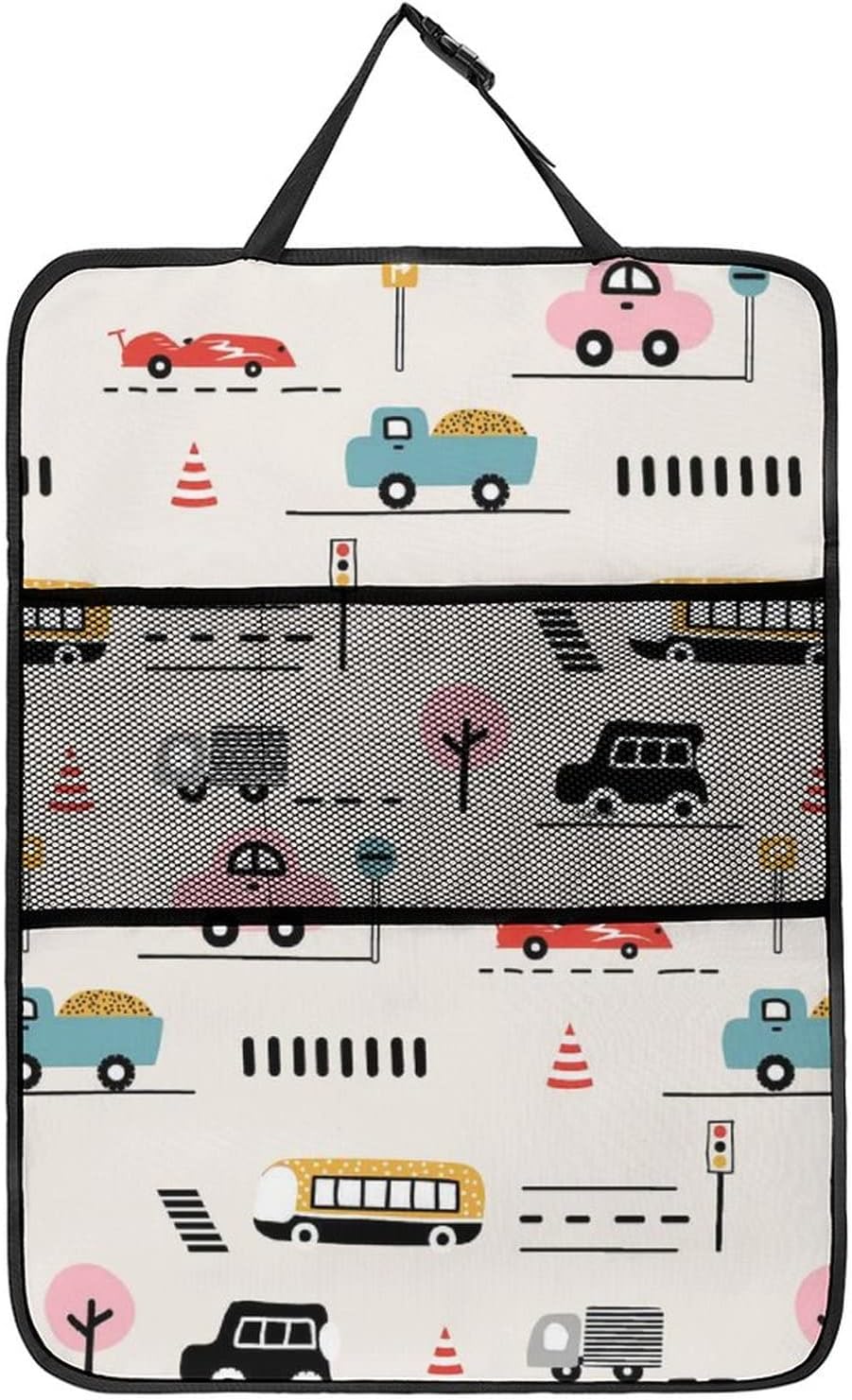 車用シートバックポケット シートバックポケット いろいろな車 カラフル 信号灯 後部座席用 車用収納ポケット 防水防汚 大容量 多機能 キックガード 取り付け簡単 車中泊 カー用品 汚れ防止 子供のキック対策 プレゼント Icbiz Ca