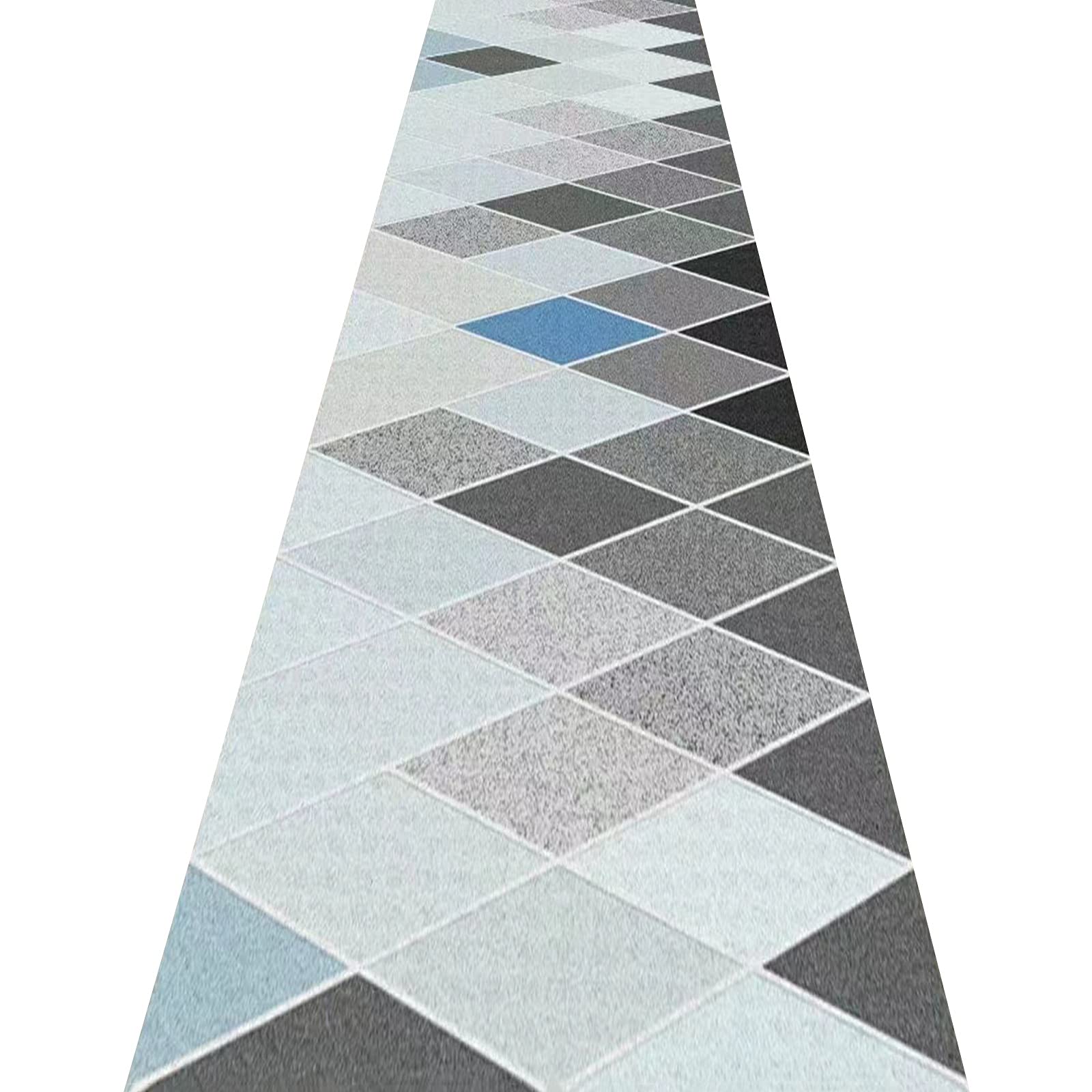 Alfombras de pasillo rectangular ZRUYI de diseño geométrico multicolor para entradas de casas