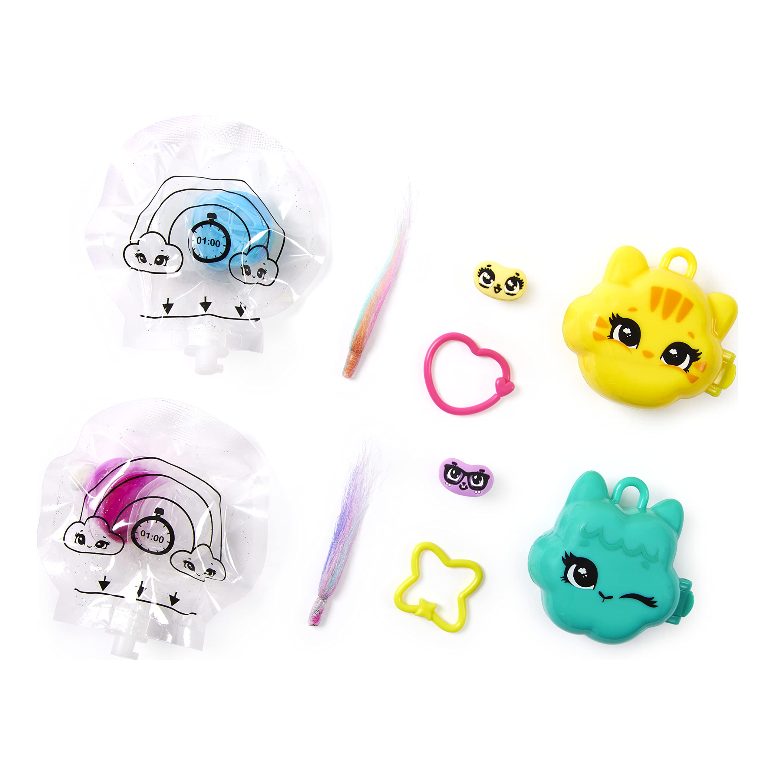 Rainbow Jellies 2Pack, Make Your Own Squishy Characters Kit (Style May