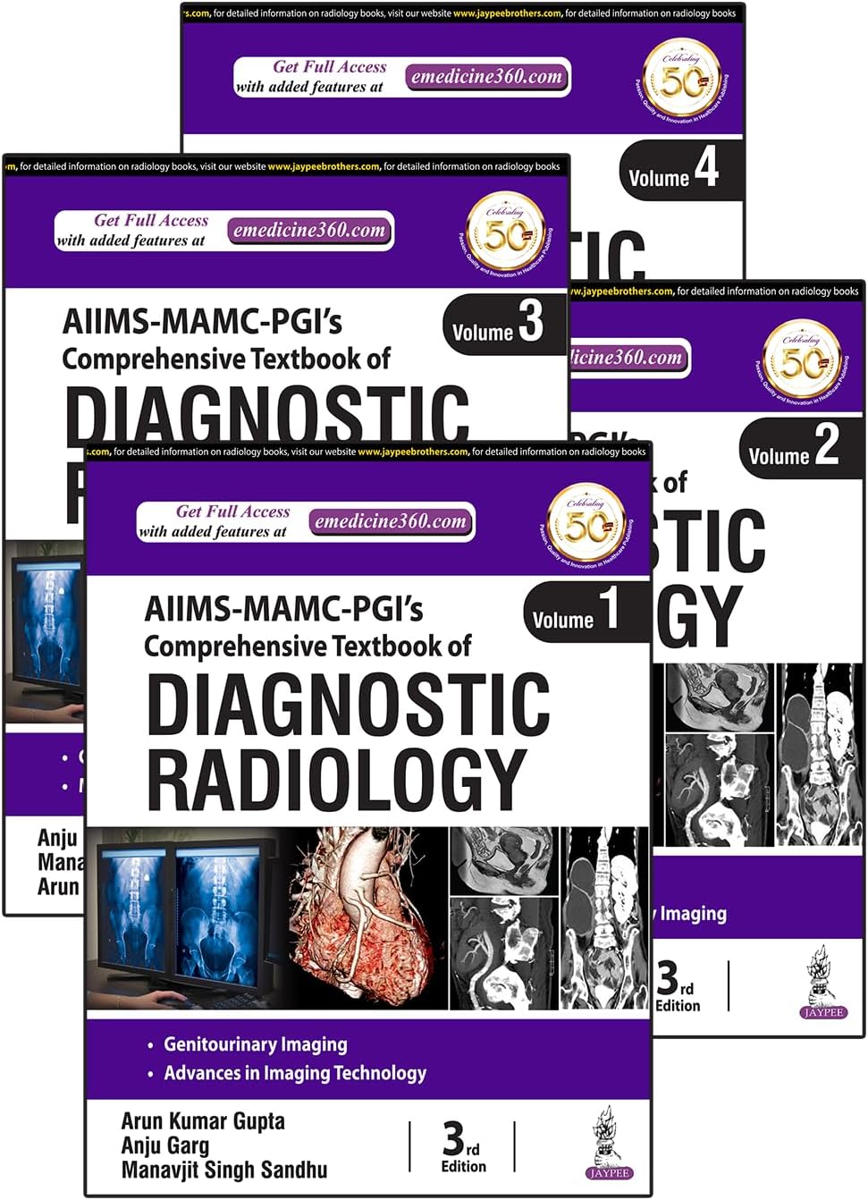 AIIMS-MAMC-PGI’s Comprehensive Textbook of Diagnostic Radiology (4 Volume Set)