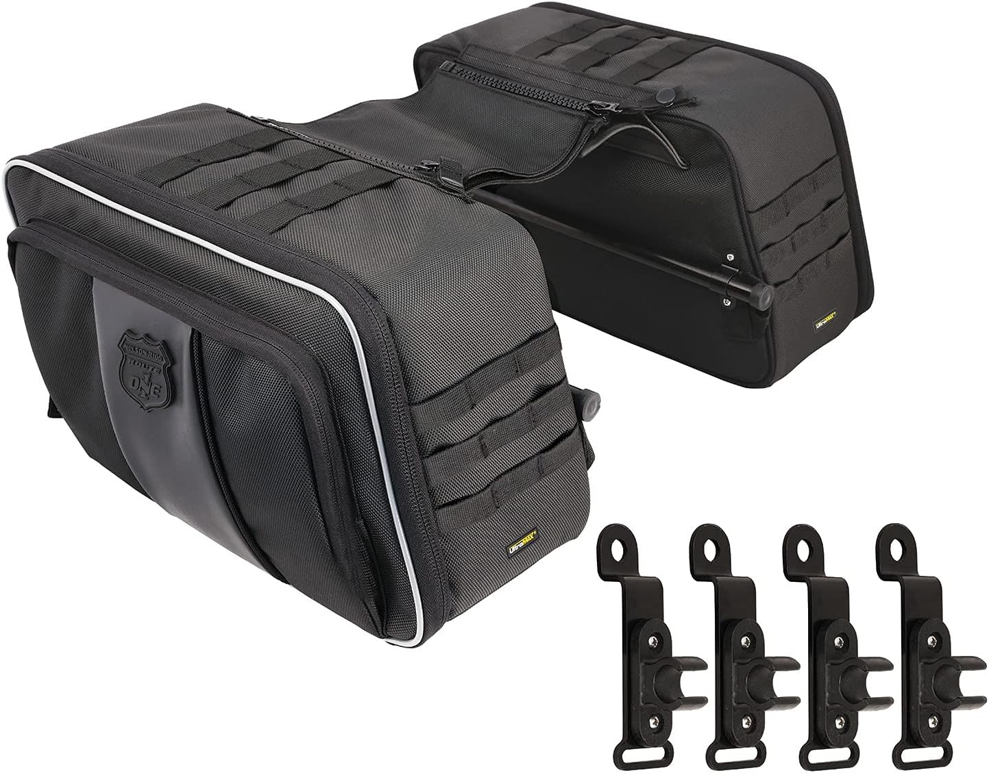 Nelson-Rigg Road Trip Saddlebags NR-400 Harley Softail and Dyna, Honda, BMW, Indian, Yamaha, Kawasaki, Suzuki, Triumph.