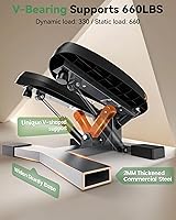 Vista 4 de Sportsroyals Stair Stepper,Twist/Mini Stepper for Exercise at Home,Step Machine with Resistance Bands for Full Body Workout, 350lbs+ Capacity