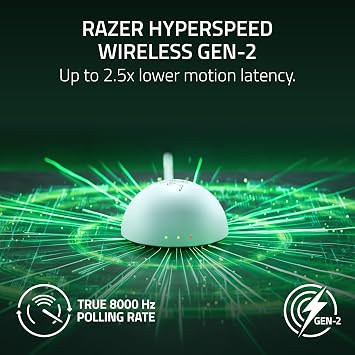 Razer Viper V4 Pro - Wireless symmetrical e-sports gaming mouse - Ultra-lightweight 50g - HyperSpeed Gen-2 up to 8 KHz polling - Focus Pro 50K sensor - Optical scroll wheel - PC/Mac | White