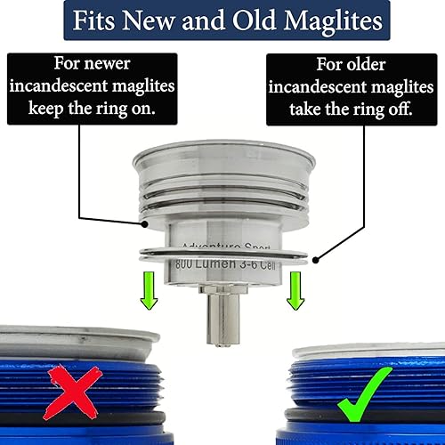 Miniatura 4 de Lumencraft Kit de conversión LED compatiblereemplazo para linterna maglita 800 lúmenes se adapta a 3 4 5 6 D Cell Maglight - Alta potencia SST40 - 3