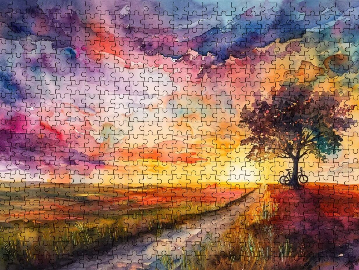Clásicos Puzzle 2000 para Adultos, Paisaje De Bicicletas LDYQS7-718