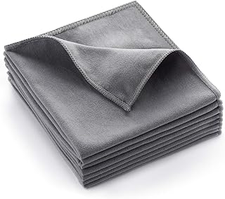 8 Pack Microfiber Screen Cleaning Cloth for Computer Phone TV Electronic Device Screens, Double-Sided Suede Towel
