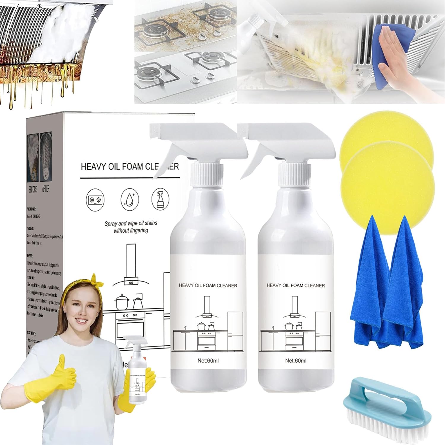 Splash Foam Spray, Splash Foam Spray Tablets & Spray Bottle