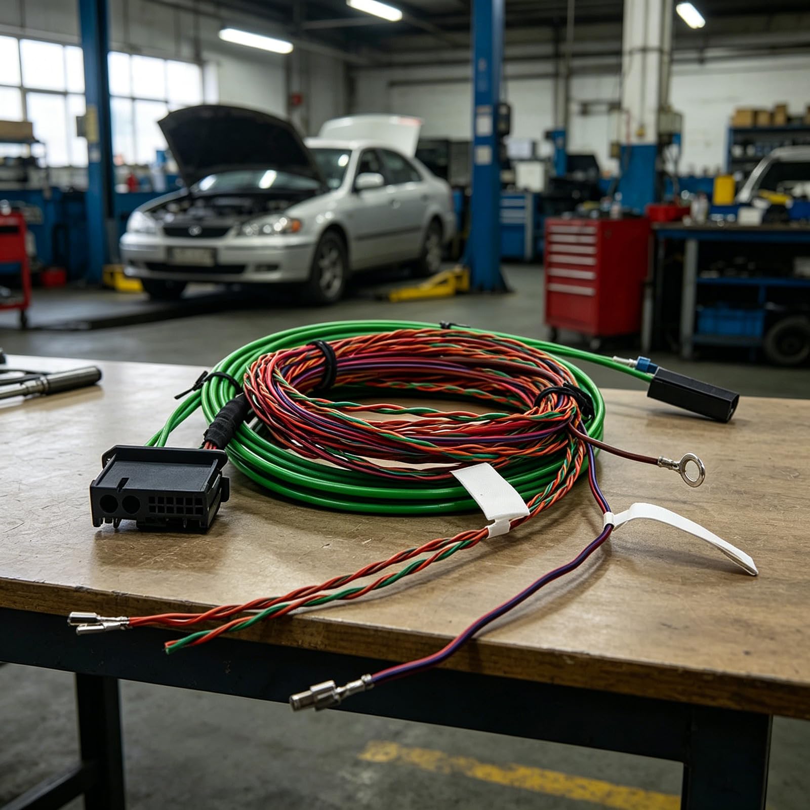 Kabel światłowodowy do konkretnego pojazdu, efektywny transfer danych, wiązka przewodów do E70, E71, X5M, z bezpiecznym połączeniem, kabel do wyświetlania samochodu