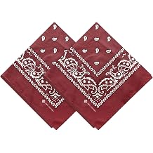 ZENO 100% Cotton & Natural Fibers Bandana Scarf Unisex for Men & Women - Soft, Durable, Machine Washable