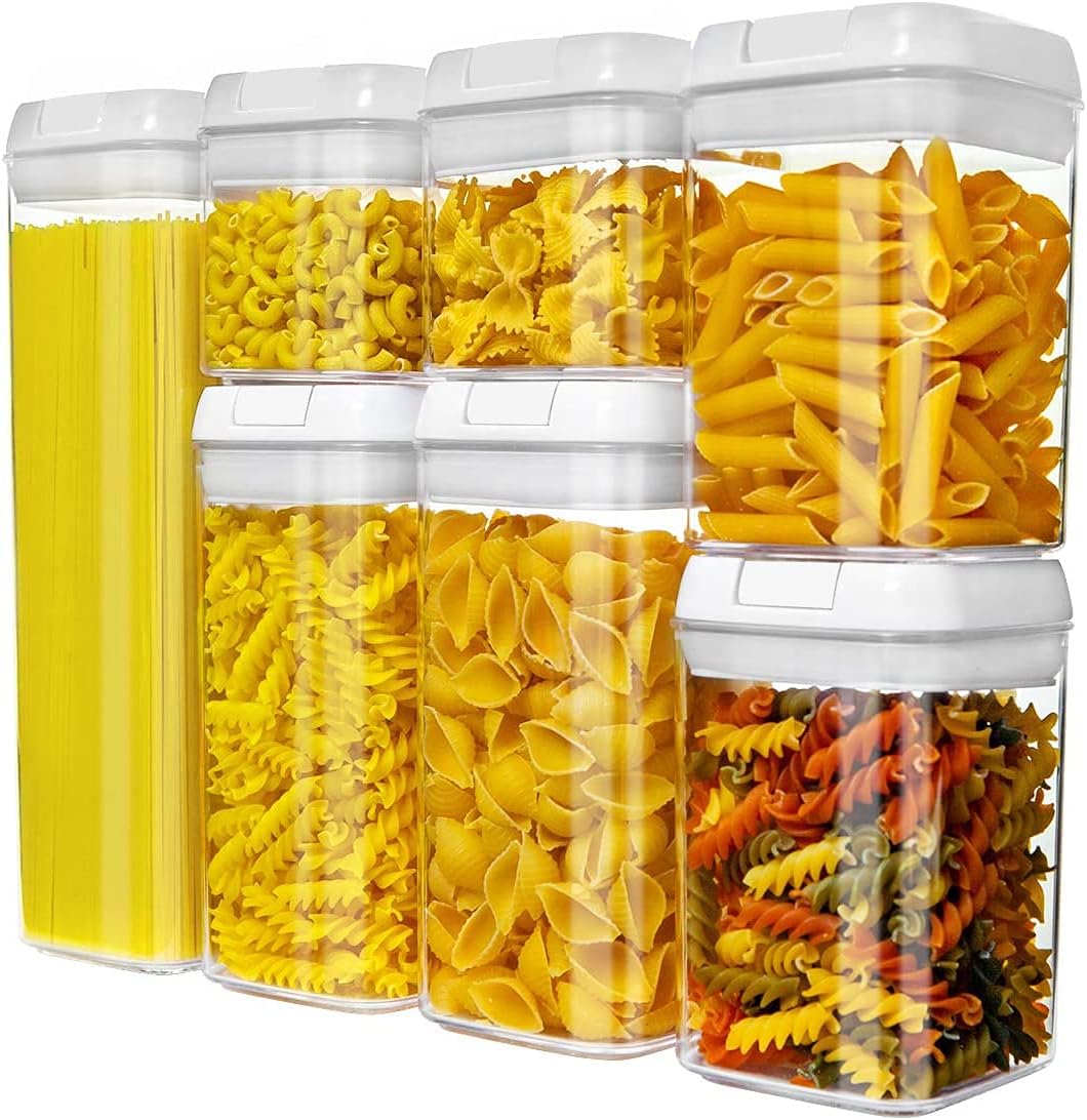 7 PCs Airtight Food Storage Containers pantry