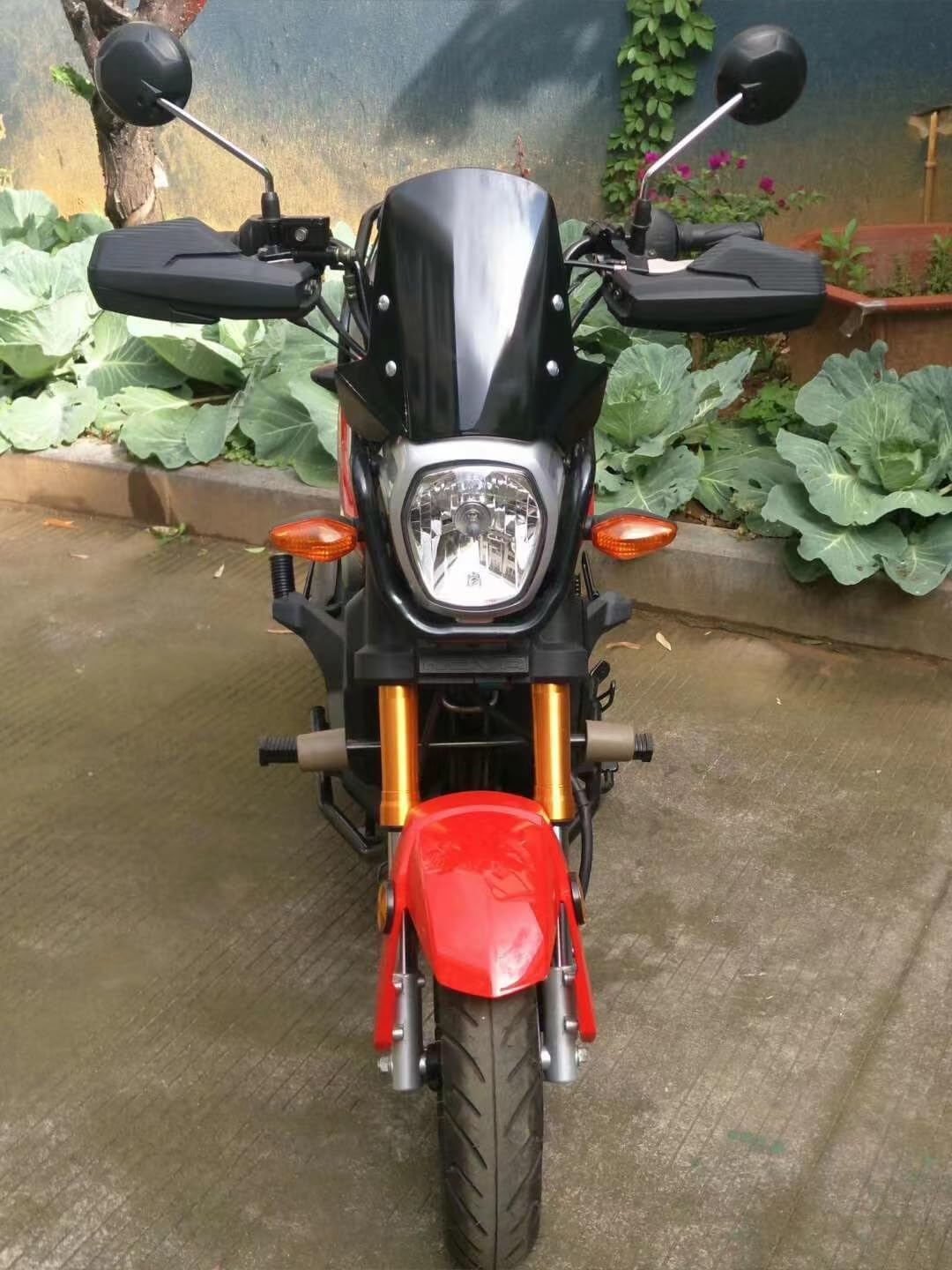 Mokuo Motorcycle Handlebar Guard Handgrip Covers in PP Material Compatible with Honda Navi 2022 2023,Navi Handle Protector Cover Black Color