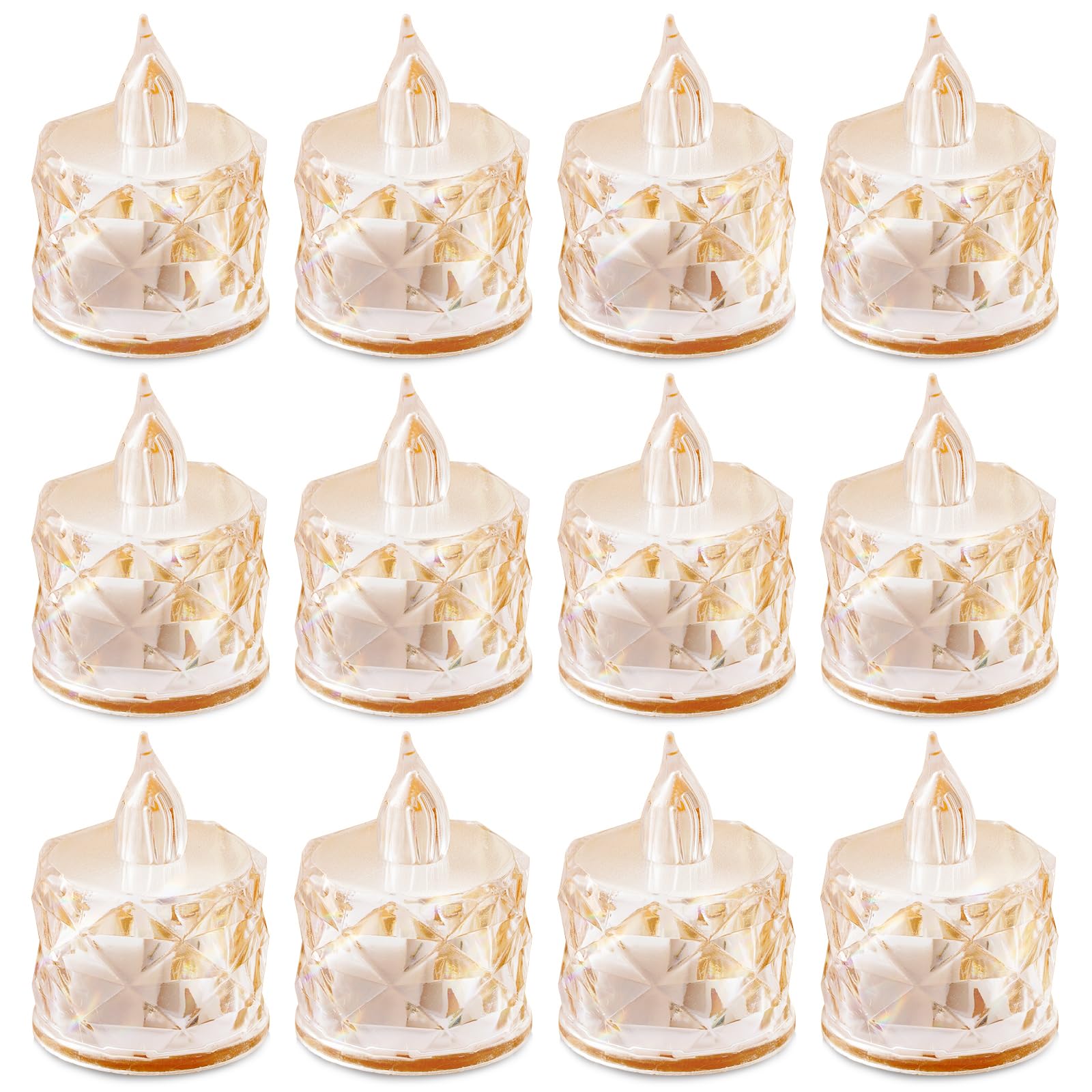 12 Pack Flameless LED Tea Lights Candles,for Halloween Christmas Home/Wedding Decor, Holiday Gifts &Decorate Lights