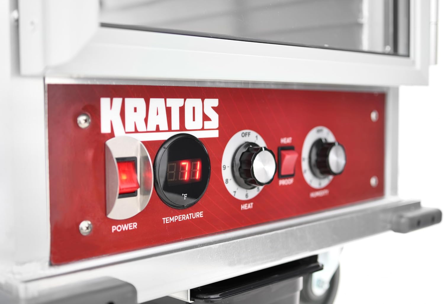 Kratos Full Size Commercial Non-Insulated Holding and Proofing Cabinet, Universal Design Holds Sheet Pans and Food Pans, 120V, 1440W (28W-373)