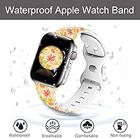 Vista 54 de Watch Band Compatible with Apple Watch 38mm 40mm 41mm 42mm 44mm 45mm for Women Men Sport Silicone Wristbands Strap for IWatch Series 7 6 5 4 3 2 1