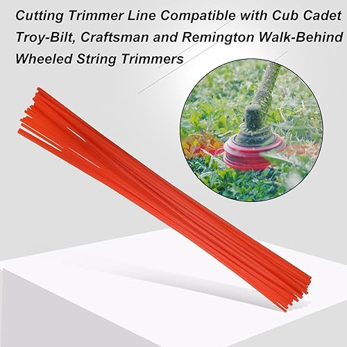 Miniatura 5 de Paquete de 20 líneas de recortadora 490-040-C035 (18 x 0.155 pulgadas) compatibles con Cub Cadet y Remington Walk-Behind 743-0112, 731-10080,