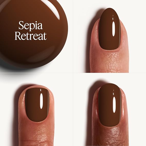 essie Nail Polish, Salon-Quality Brown Nail Polish, Boho Rodeo, Vegan, Sepia Retreat, 0.46 fl oz