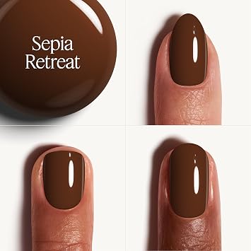 essie Nail Polish, Salon-Quality Brown Nail Polish, Boho Rodeo, Vegan, Sepia Retreat, 0.46 fl oz