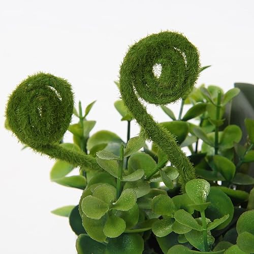 Vista 29 de Briful Orchids Artificial Flowers 16" Small Fake Orchid Pink Phalaenopsis Orchid Flower Arrangements with Ceramic Vase Faux Orchid for Home Bathroom