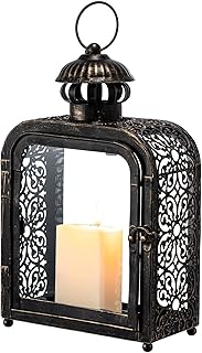 DECORKEY Candle Lantern Decorative Indoor & Outdoor, Vintage Metal Lante...