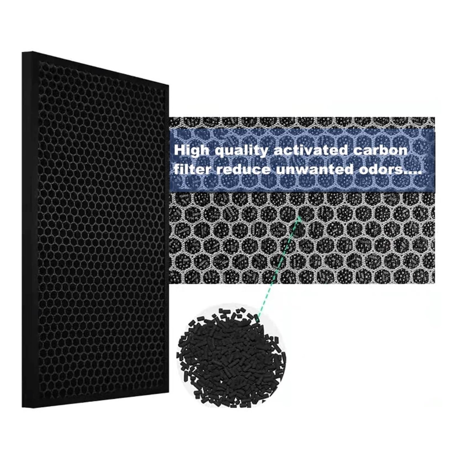 Filtr Węglowy HEPA FZ-A50HFE FZ-A50DFE Wymienny Oczyszczacz Powietrza, Compatible With Sharp, KC-A50E KC850E KC-C100E KC-A50T KC-850T KC-C100T, Filtr Siatkowy Sitko(1 set of humidifier filter)