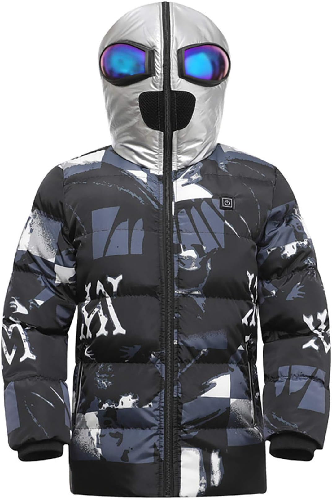 FR&RFChildren'S Winter USB Rechargeable Heating Jacket Two Heating Zones Coat Is Suitable Heated vest for Outdoor Warm Ski, Hiking Trip