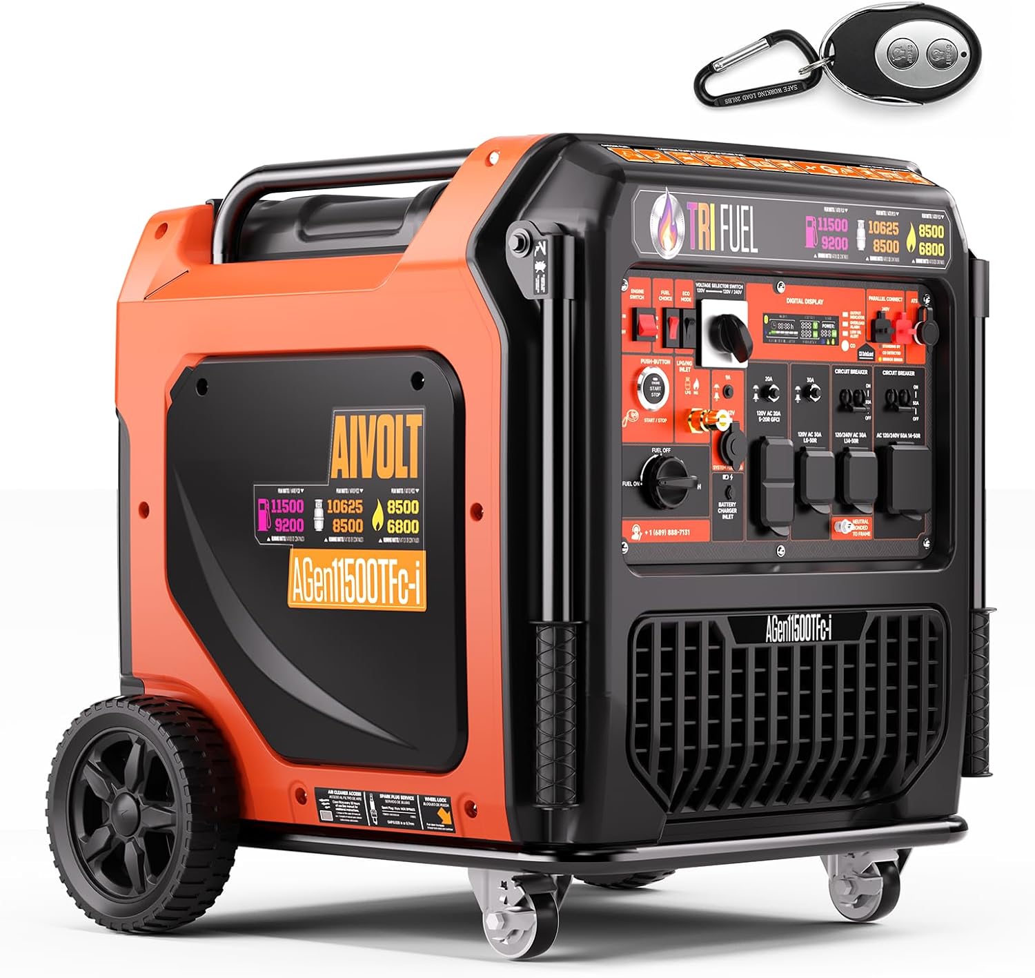 AIVOLT 11500W Tri Fuel Inverter Generator 50A for Whole Home Backup