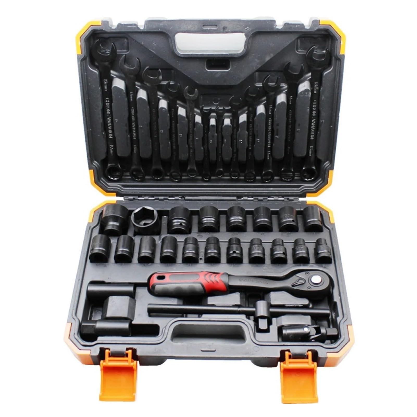 Jeiuvrao car Repair Tools 37Pcs Automotive Socket Wrench Combination Set