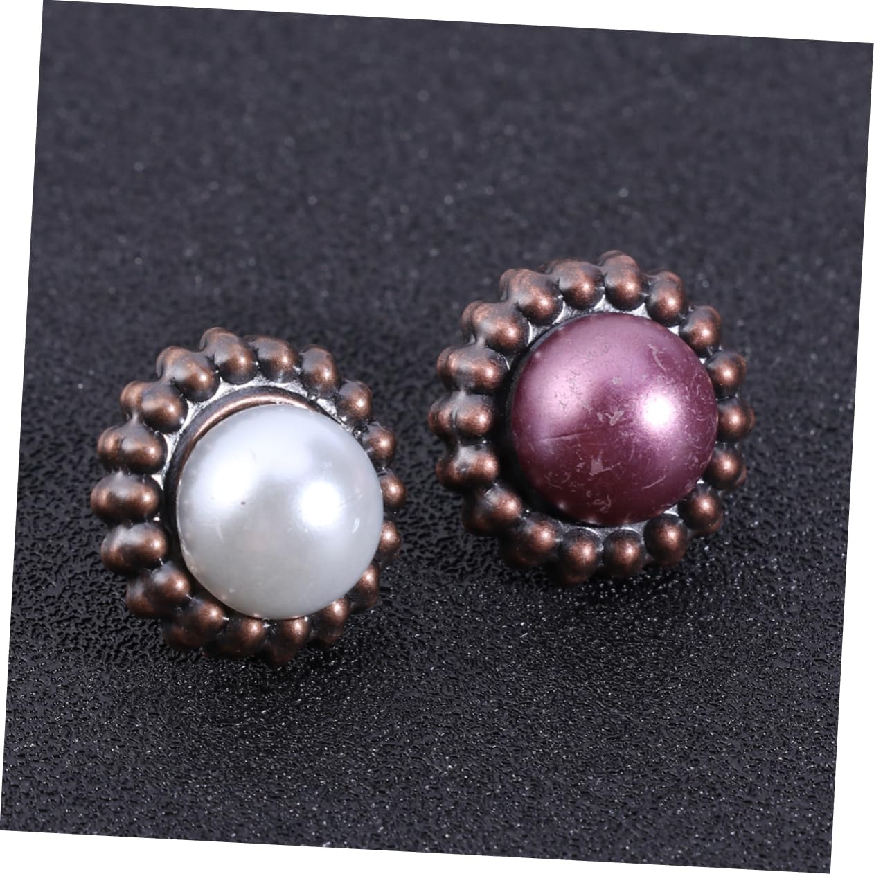 20pcs Mini Brads Paper Fastener Pearl Brad for Scrapbooking DIY Craft (Mixed Color)