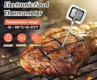 Vista 3 de Termómetro digital para dulces de 10 pulgadas de largo con clip para olla, termómetro para freír profundo, pantalla giratoria, el mejor termómetro