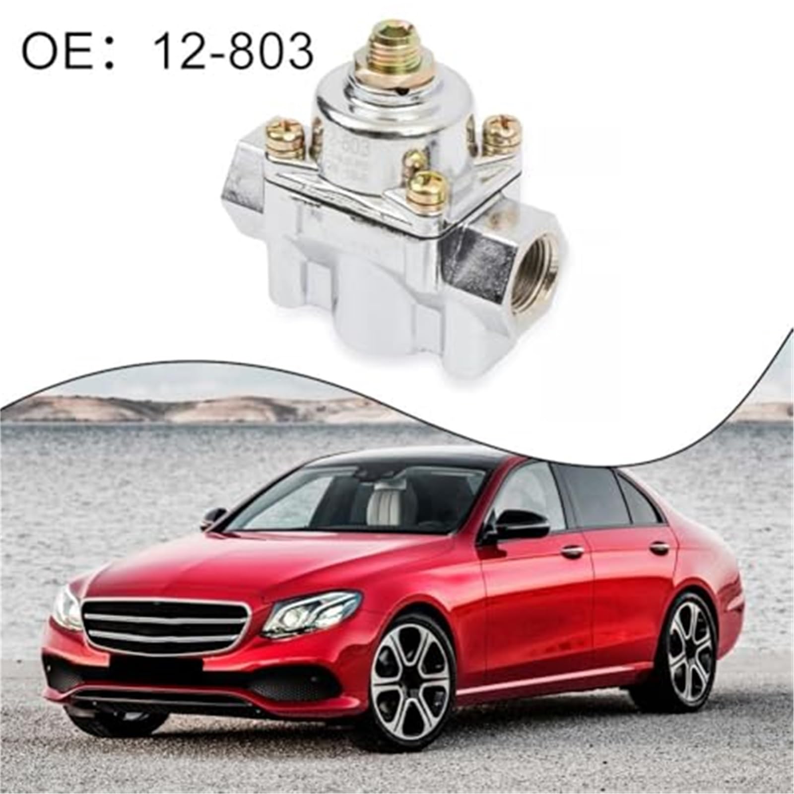 Urządzenie do regulacji ciśnienia paliwa zgodne z OEM, dla modelu Holley Carbs nr 12803 z wytrzymałego materiału Regulator ciśnienia paliwa