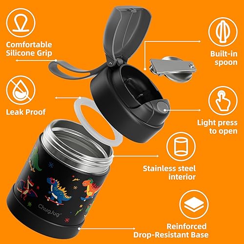 Miniatura 3 de Termo de sopa de 15 onzas para comida caliente para niños, tarro de comida aislado con cuchara, recipiente térmico para almuerzo, vacío de boca